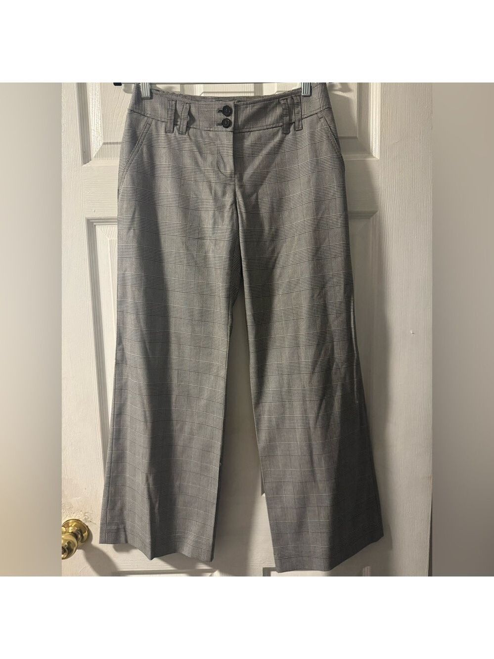 Ladies Michael Kors Gray Plaid Pants
